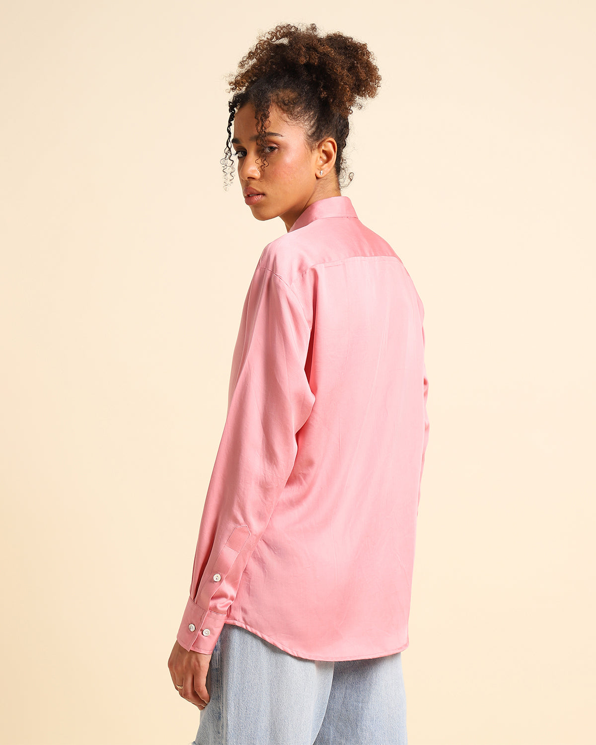 Conscious Tencel Satin Shirt - Pink