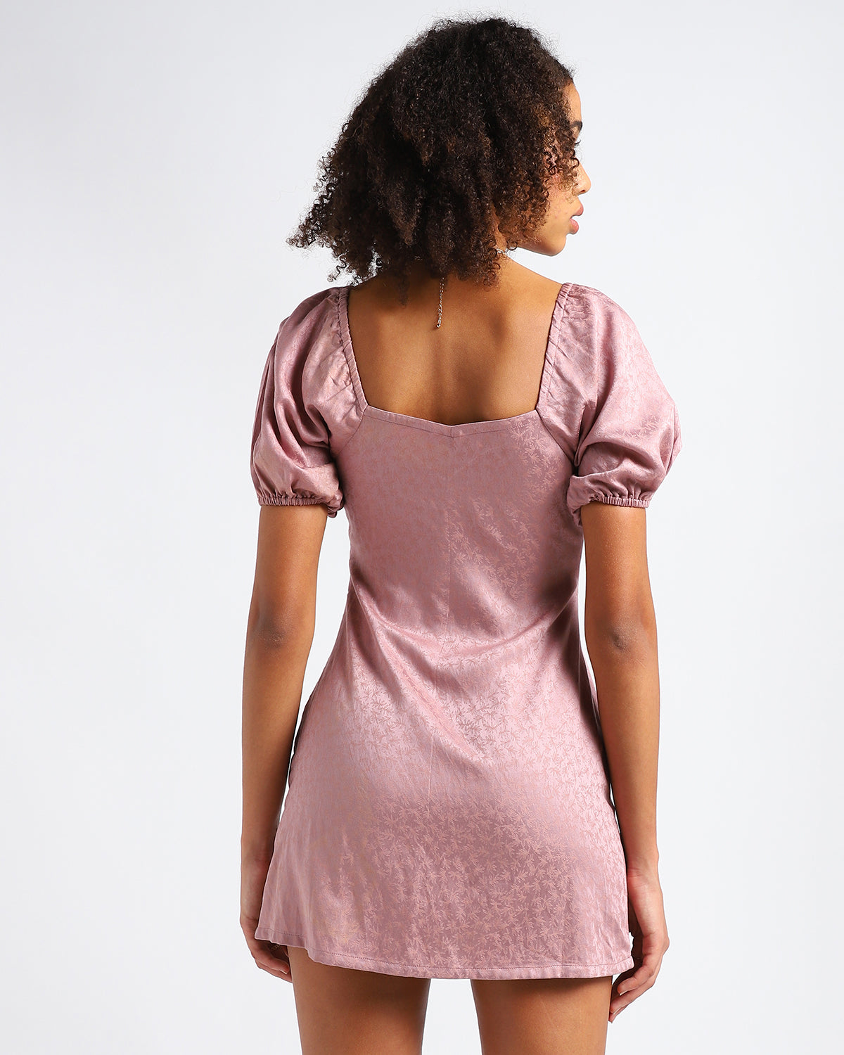 Pink Sweetheart :Sustainable Floral Tencel Puff Sleeve Dress