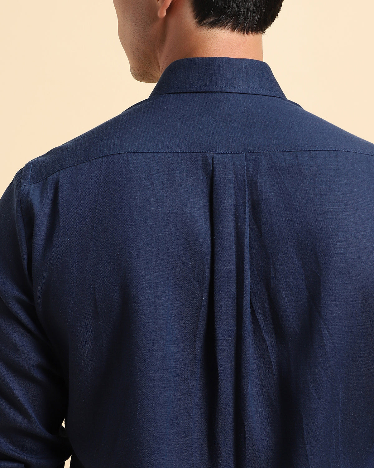 Organic Classic Button Down Dark Blue Lyocell Shirt