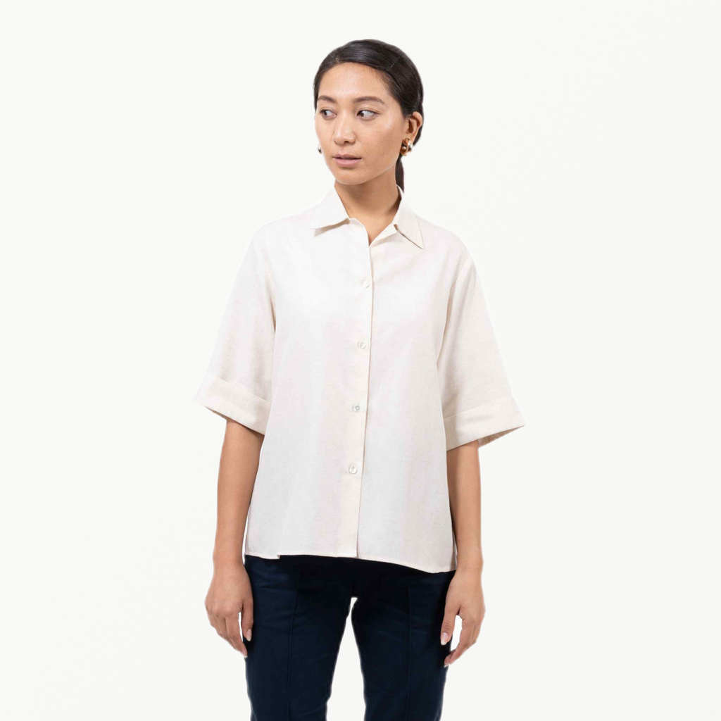 Cream Short Sleeve Shirt