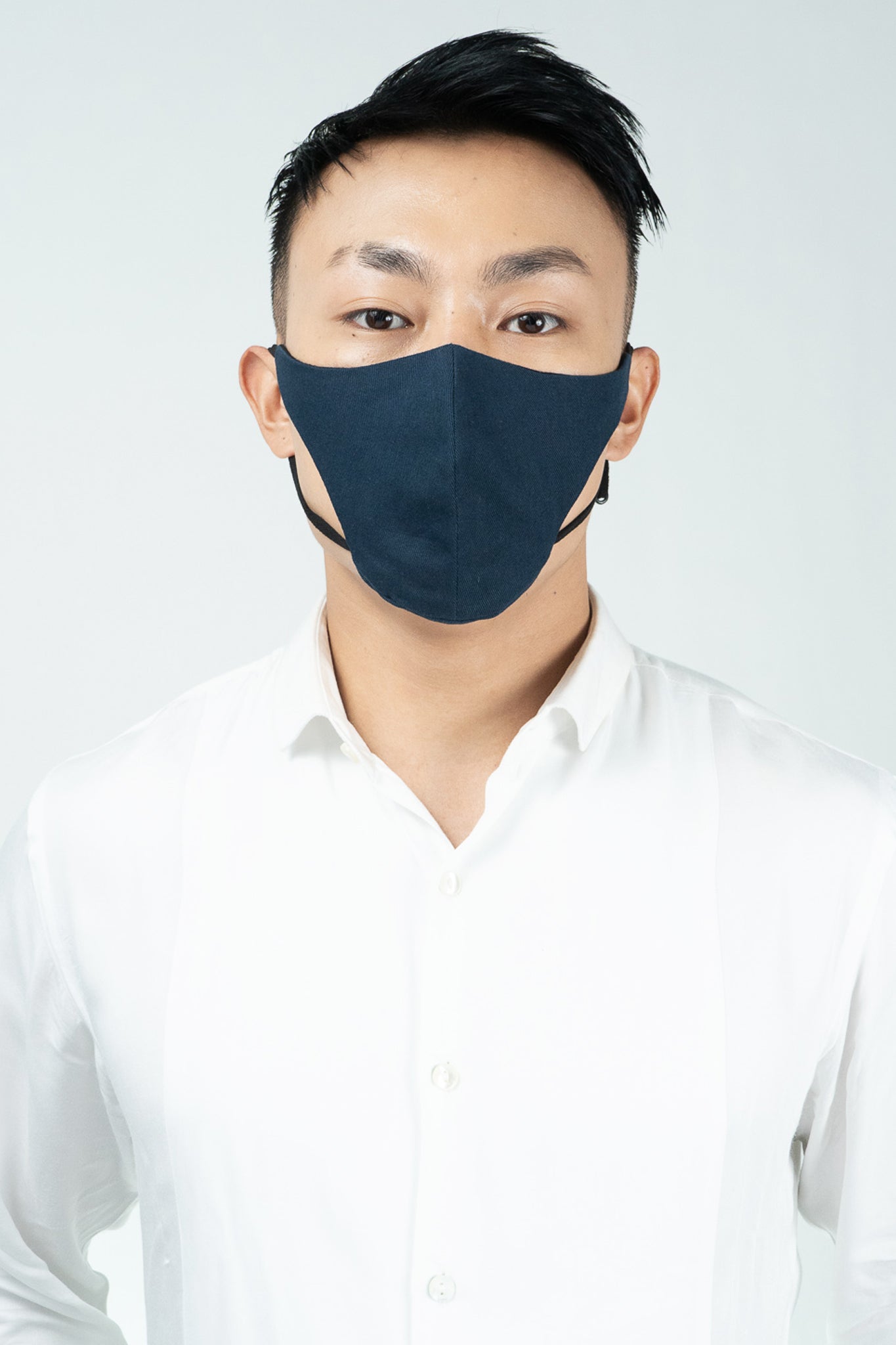 Basic Sustainable Organic Cotton Warrior Mask Blue