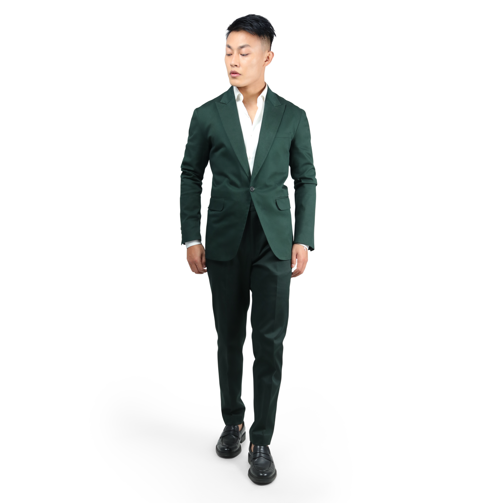 Organic Green Single Button Blazer