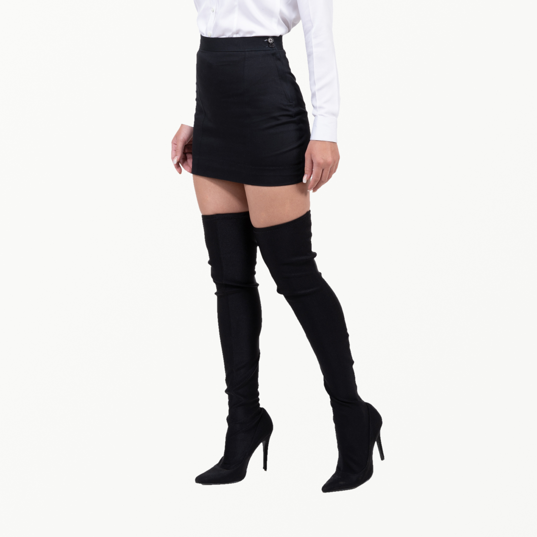 Sustainable Black Mini Skirt